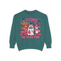 Sweatshirt — "In October We Wear Pink" Halloween Breast Cancer Awareness Crewneck