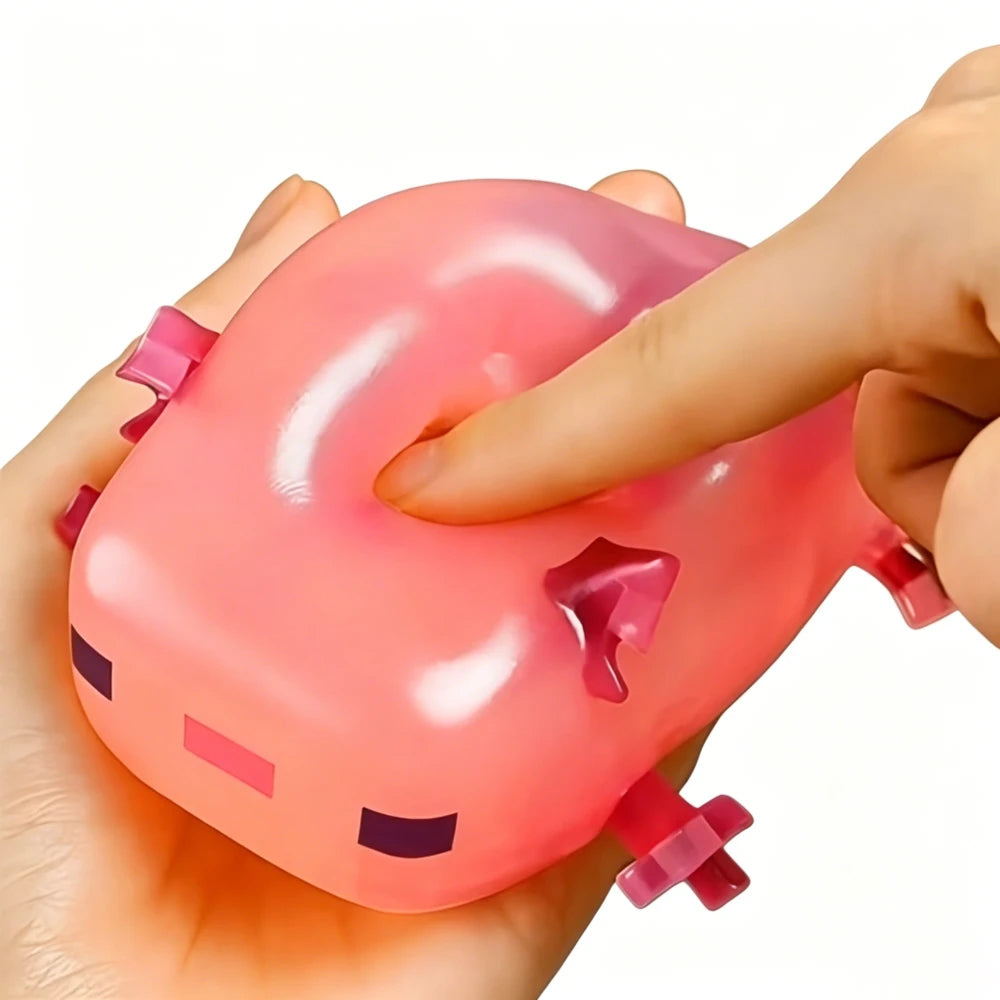 Axolotl Cube Squishy Fidget Toy