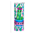 20oz Straight Stainless Steel Tumbler with Straw CactusPrick220oz