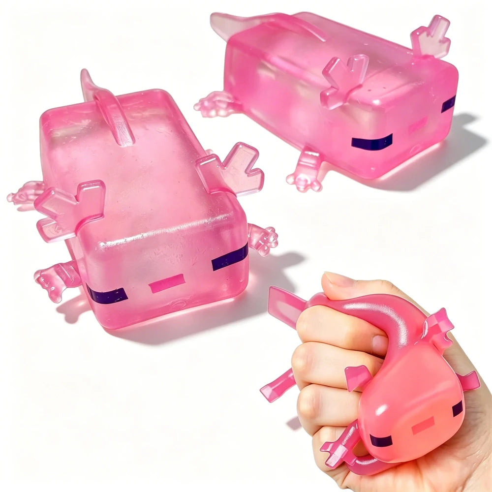 Axolotl Cube Squishy Fidget Toy